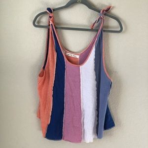 Multi colored tie tank